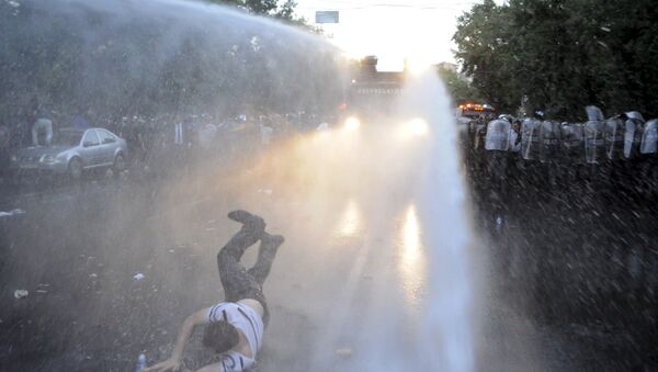 Manifestantes en Armenia (Archivo) - Sputnik Mundo