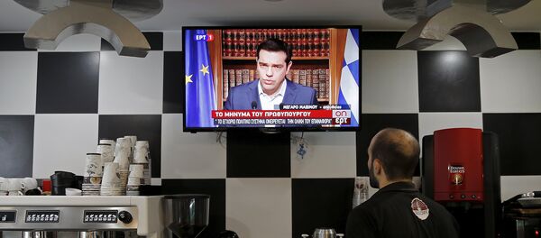Discurso televisivo del primer ministro de Grecia, Alexis Tsipras - Sputnik Mundo