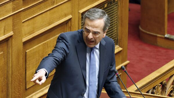 Antonis Samaras, líder del partido opositor Nueva Democracia - Sputnik Mundo