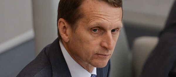 Serguéi Narishkin, presidente de la Duma de Estado Serguéi Narishkin, presidente de la Duma de Estado - Sputnik Mundo