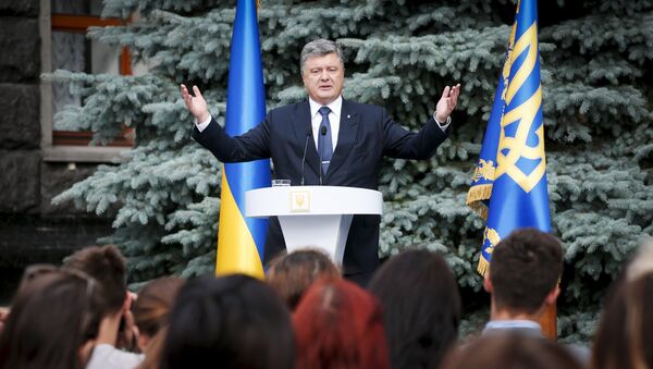 Petró Poroshenko, presidente de Ucrania Petró Poroshenko, presidente de Ucrania - Sputnik Mundo
