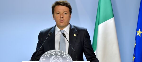 Matteo Renzi,  primer ministro italiano - Sputnik Mundo