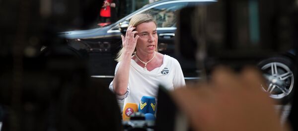 Federica Mogherini, alta representante de la UE para Asuntos Exteriores y Política de Seguridad Federica Mogherini, alta representante de la UE para Asuntos Exteriores y Política de Seguridad - Sputnik Mundo