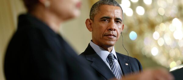 El presidente de EEUU, Barack Obama, y la presidenta de Brasil, Dilma Rousseff - Sputnik Mundo