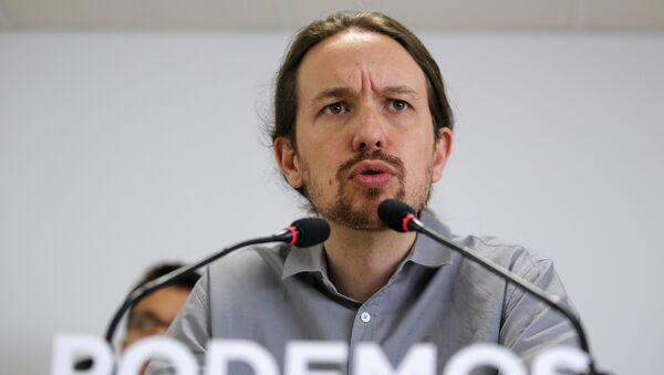 Pablo Iglesias, el líder de Podemos - Sputnik Mundo