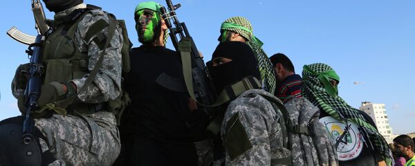 Militantes de Hamás en Gaza - Sputnik Mundo