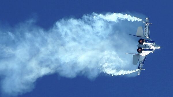 El caza ruso Mig-29 en el Salón Aeronáutico MAKS - Sputnik Mundo