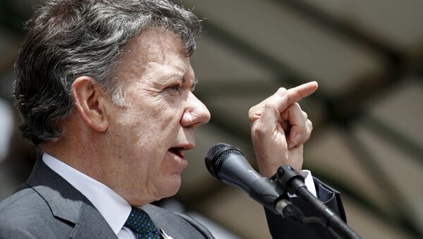 Juan Manuel Santos, presidente de Colombia - Sputnik Mundo