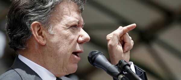 Juan Manuel Santos, presidente de Colombia - Sputnik Mundo