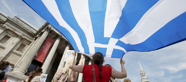 Festival de la Solidaridad con Grecia en Londres, Gran Bretaña, el 4 de julio, 2015 - Sputnik Mundo