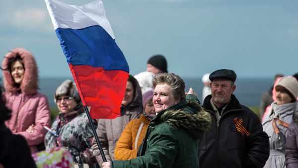 Celebración del aniversario de la Primavera de Crimea en Sebastopol, el 18 de marzo, 2015 Celebración del aniversario de la Primavera de Crimea en Sebastopol, el 18 de marzo, 2015 - Sputnik Mundo
