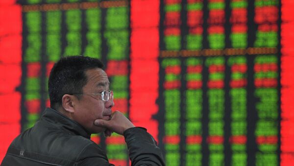 Una bolsa en China - Sputnik Mundo