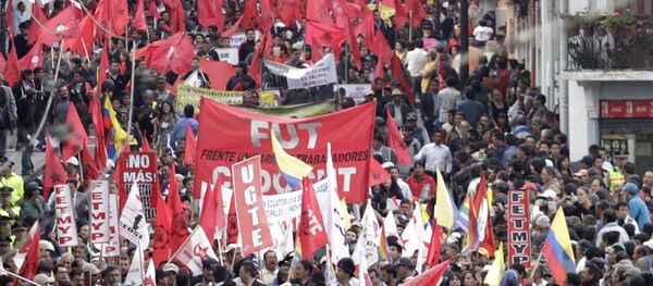 En Ecuador no hay diálogo con el gobierno, dice dirigente opositor - Sputnik Mundo