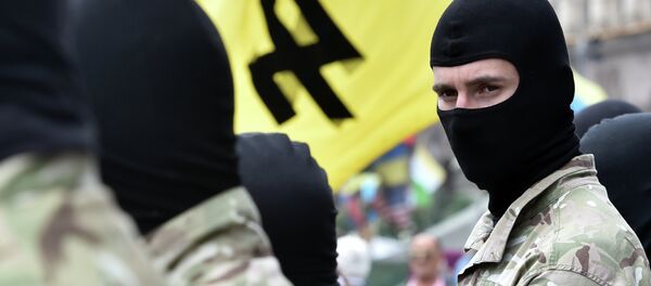 Militantes del movimiento Pravy Sektor - Sputnik Mundo