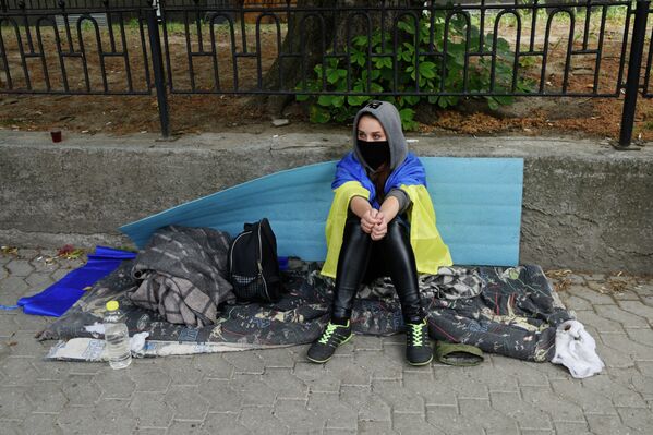 Mitin del grupo radical Pravy Sektor en Kiev - Sputnik Mundo