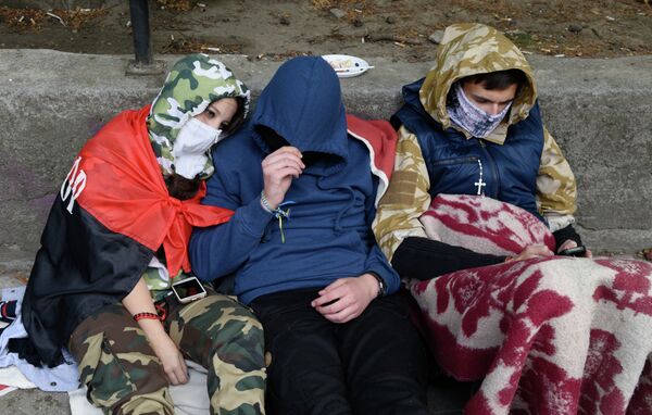 Mitin del grupo radical Pravy Sektor en Kiev - Sputnik Mundo