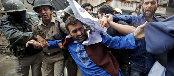 Manifestación en Cachemira Manifestación en Cachemira - Sputnik Mundo