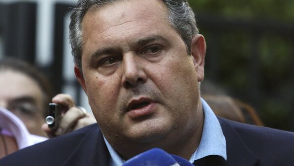 Panos Kammenos, ministro de Defensa de Grecia - Sputnik Mundo