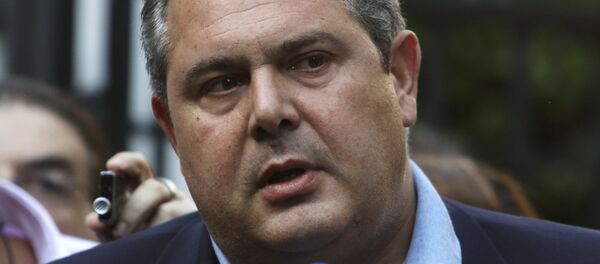 Panos Kammenos, ministro de Defensa de Grecia - Sputnik Mundo