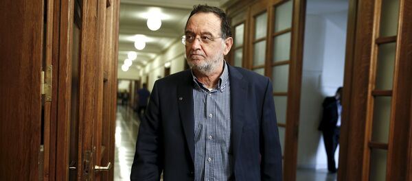 Panagiotis Lafazanis, ministro de energía de Grecia - Sputnik Mundo