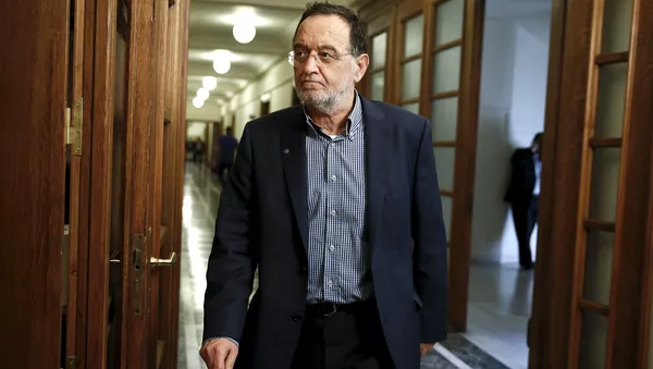 Panagiotis Lafazanis, ministro de energía de Grecia - Sputnik Mundo