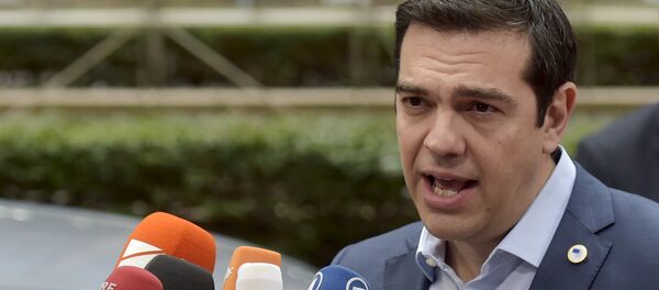Alexis Tsipras, primer ministro de Grecia, en Bruselas, Bélgica, el 12 de julio, 2015 - Sputnik Mundo