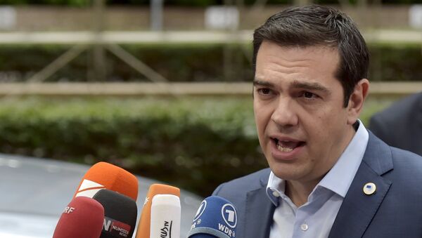 Alexis Tsipras, primer ministro de Grecia, en Bruselas, Bélgica, el 12 de julio, 2015 - Sputnik Mundo