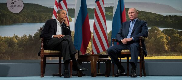 Barack Obama, presidente de EEUU, y Vladímir Putin, presidente de Rusia (Archivo) - Sputnik Mundo