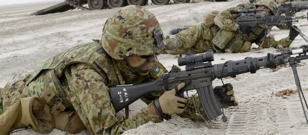 Fuerzas de Autodefensa de Japón durante unas maniobras (archivo) - Sputnik Mundo