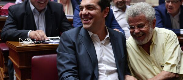 Alexis Tsipras, primer ministro de Grecia, durante la reunión del grupo parlamentario Syriza - Sputnik Mundo