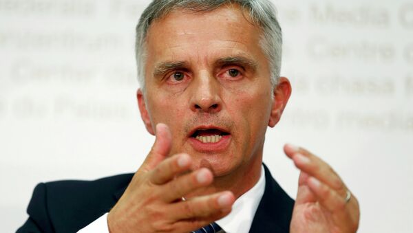 Didier Burkhalter, jefe del Departamento Federal de Asuntos Exteriores de la Confederación Suiza - Sputnik Mundo