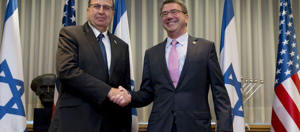 Ministro de Defensa de Israel, Moshe Yaalon, y secretario de Defensa de EEUU, Ashton Carter - Sputnik Mundo