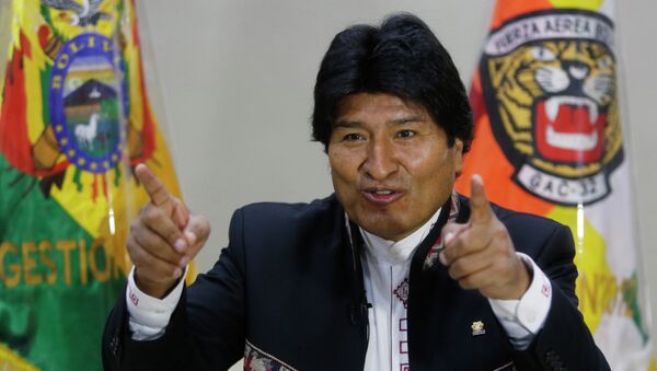 Evo Morales, presidente de Bolivia - Sputnik Mundo