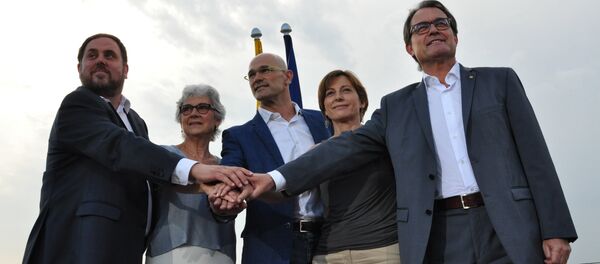 Presentación de la candidatura Junts pel Sí, el 20 de julio, 2015 - Sputnik Mundo