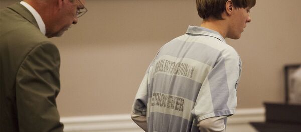 Dylann Roof, durante la audición en el Centro Judicial en Charleston - Sputnik Mundo