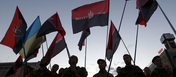 Mitin de Pravy Sektor en el centro de Kiev - Sputnik Mundo