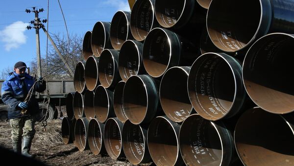 Construcción del gasoducto en Rusia Construcción del gasoducto en Rusia - Sputnik Mundo