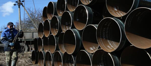 Construcción del gasoducto en Rusia - Sputnik Mundo