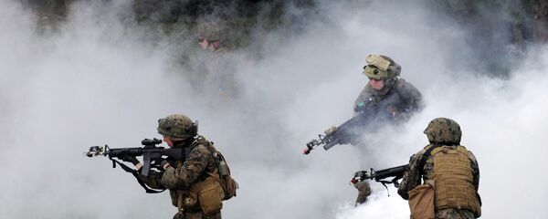 Soldados estadounidenses durante los ejercicios en Ucrania (Archivo) Soldados estadounidenses durante los ejercicios en Ucrania (Archivo) - Sputnik Mundo