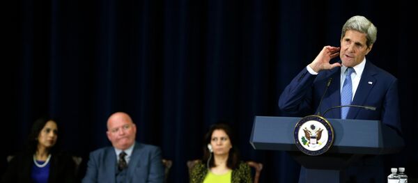 Secretario de Estado de EEUU, John Kerry, presenta un informe del Departamento de Estado sobre tráfico de personas de 2015 - Sputnik Mundo