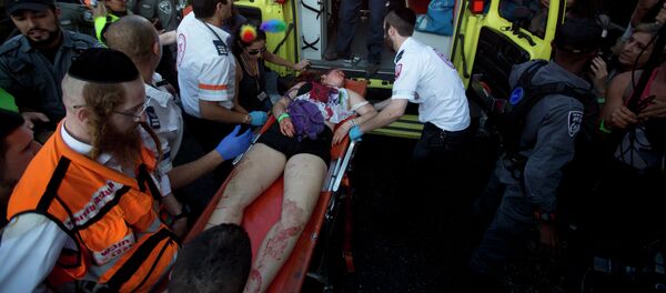 Una víctima del ataque en el desfile del orgullo gay de Jerusalén - Sputnik Mundo