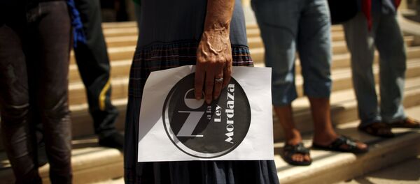 Protesta contra la “Ley mordaza” en Málaga - Sputnik Mundo