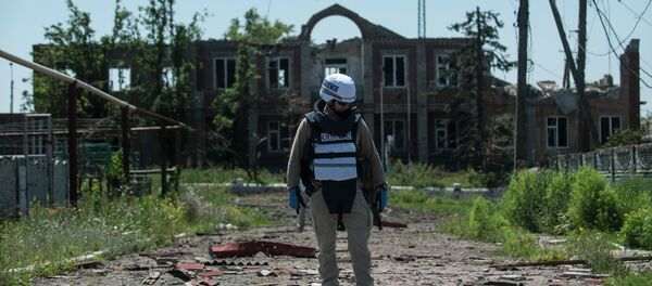 Observadore de la OSCE en Donetsk - Sputnik Mundo