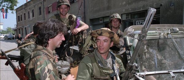 Militares croatas durante la Operación Tormenta Militares croatas durante la Operación Tormenta - Sputnik Mundo