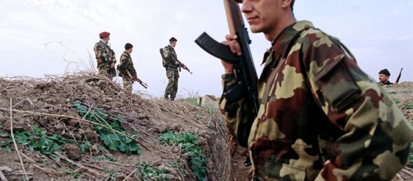 Soldados serbios durante Operación Tormenta (Archivo) - Sputnik Mundo