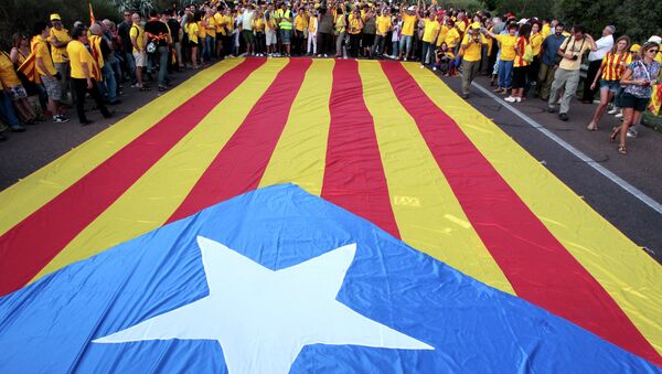 Partidarios de la independencia de Cataluña - Sputnik Mundo