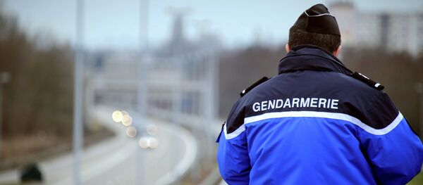 Policía francés cerca la frontera con Suiza Policía francés cerca la frontera con Suiza - Sputnik Mundo