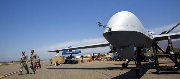 Ensayo de drones en una base naval de EEUU - Sputnik Mundo