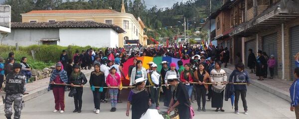 Una marcha indígena - Sputnik Mundo
