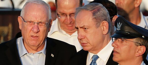 Presdiente de Israel, Reuven Rivlin, y primer ministro israelí, Benjamin Netanyahu - Sputnik Mundo